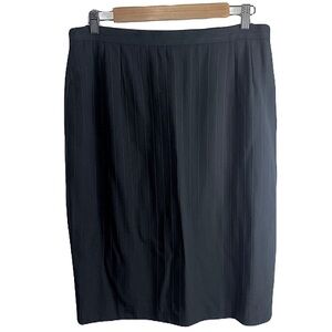 GIORGIO ARMANI LE COLLEZIONI Lana Wool Blend Pinstripe Pencil Skirt Women’s 14
